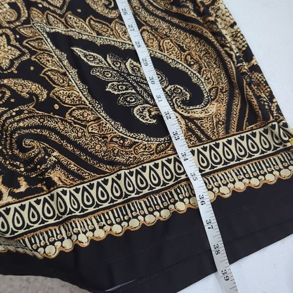 Chico's Dress Womens Medium Animal Print Knee Length Tan and Black - Picture 9 of 9